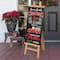 Glitzhome&#xAE; 32&#x22; Double-Sided Wooden Easel Accent with Changeable Board